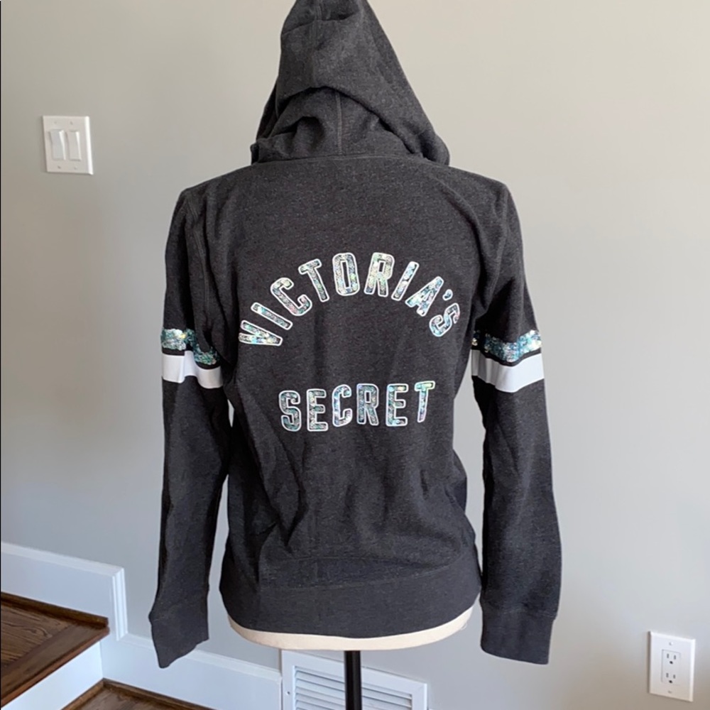 Gray Victoria’s Secret Zip-up Hoodie